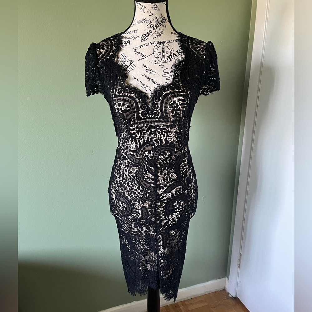 Gorgeous lace dress with tail